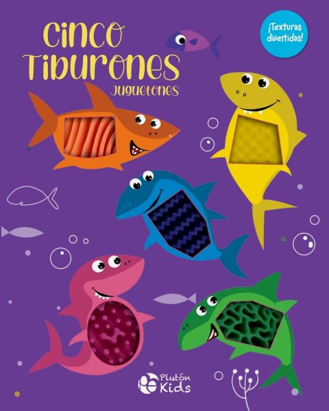 Cinco Tiburones Juguetones - Texturas Divertidas