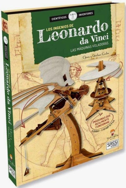 Los Ingenios De Leonardo Da Vinci Libro y 2 Maquetas
