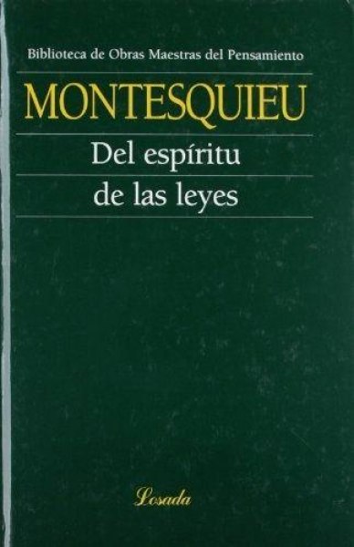 Del Espiritu De Las Leyes Td