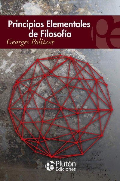 Principios Elementales De Filosofia - Pluton