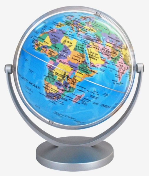 Globo Terraqueo 20cm C/base De Plastico Politico Multigiro 207wd