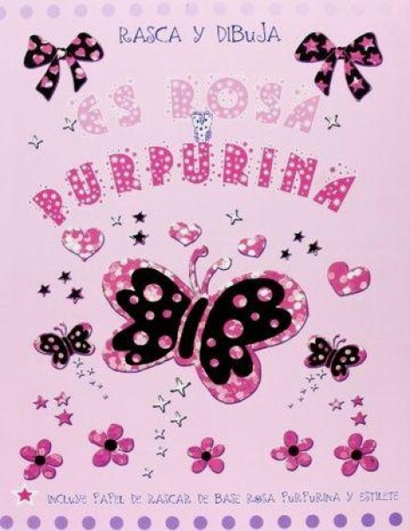 Es Rosa y Purpurina Rasca y Dibuja