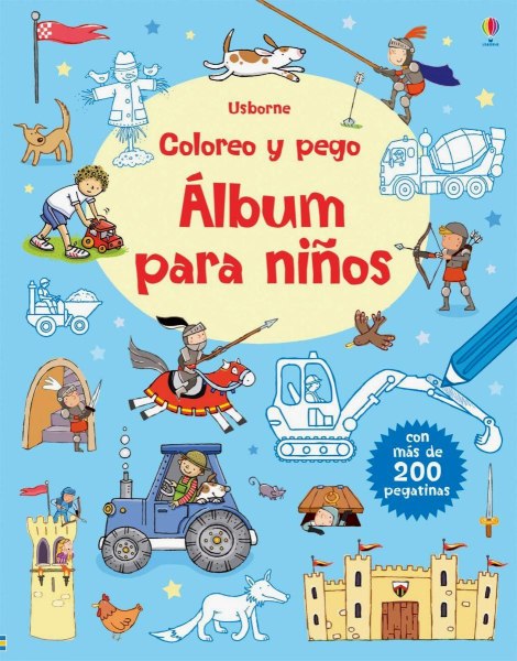 Coloreo y Pego - Album Para Niños