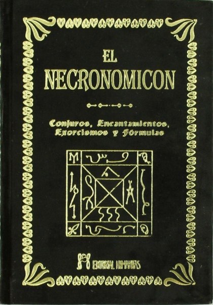 El Necronomicon Td Negro Gamuza