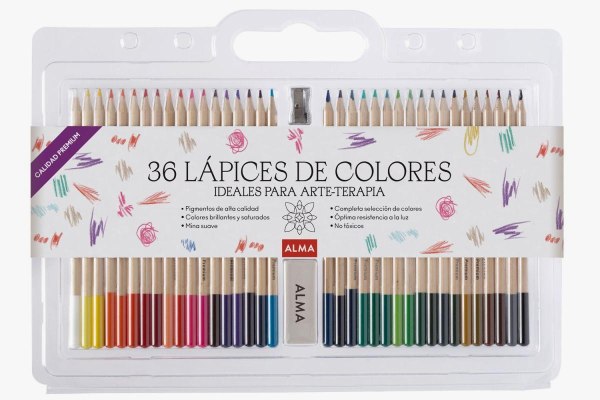 Lapices De Colores X 36 Para Colorear Mandalas Arte-Terapia
