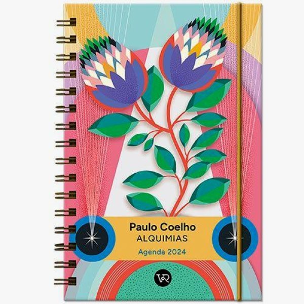 Agenda Paulo Coelho 2025 Cartone: Coraje / Flores Lila